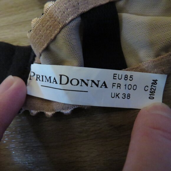 Prima Donna Black and Tan Floral Lace Bra - Picture 13 of 13